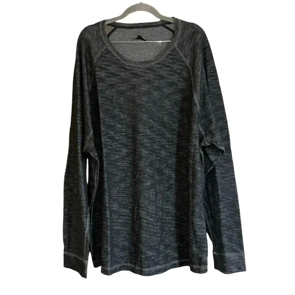Tommy Bahama Gray Heathered Long Sleeve Crew Neck Shirt Size XL - Picture 1 of 7